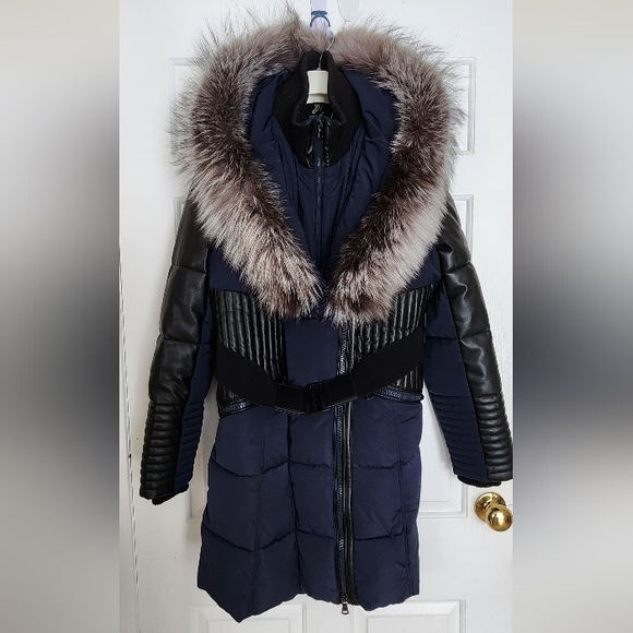 Real Fox Fur trim Winter Parka / jacket - Picture 1 of 6